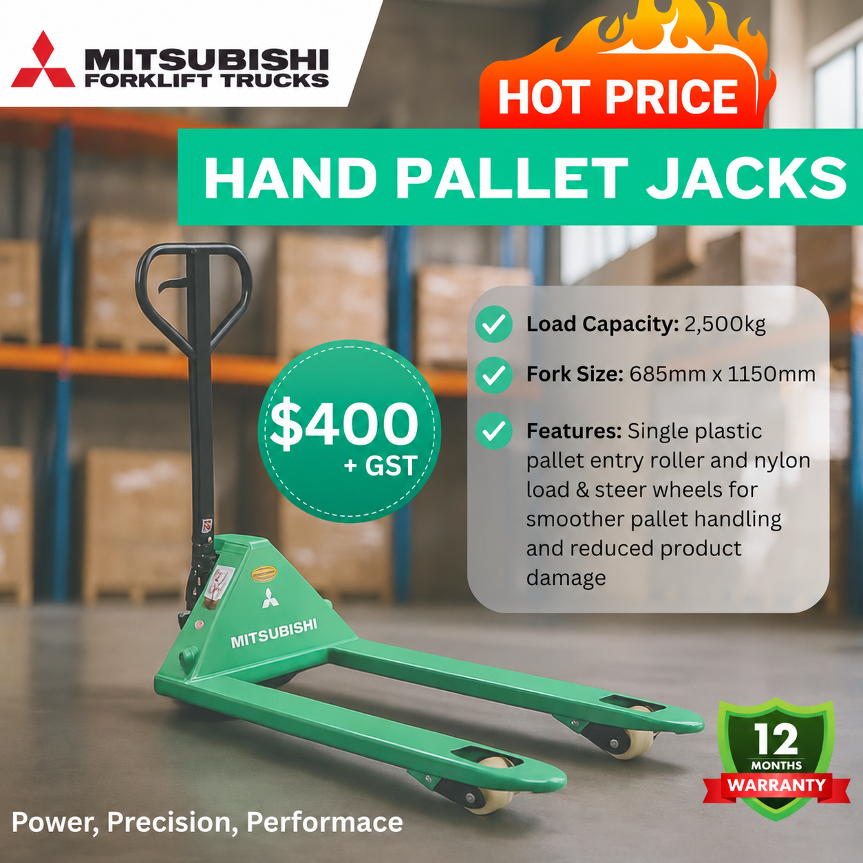 Mitsubishi Pallet Jacks Special Offer