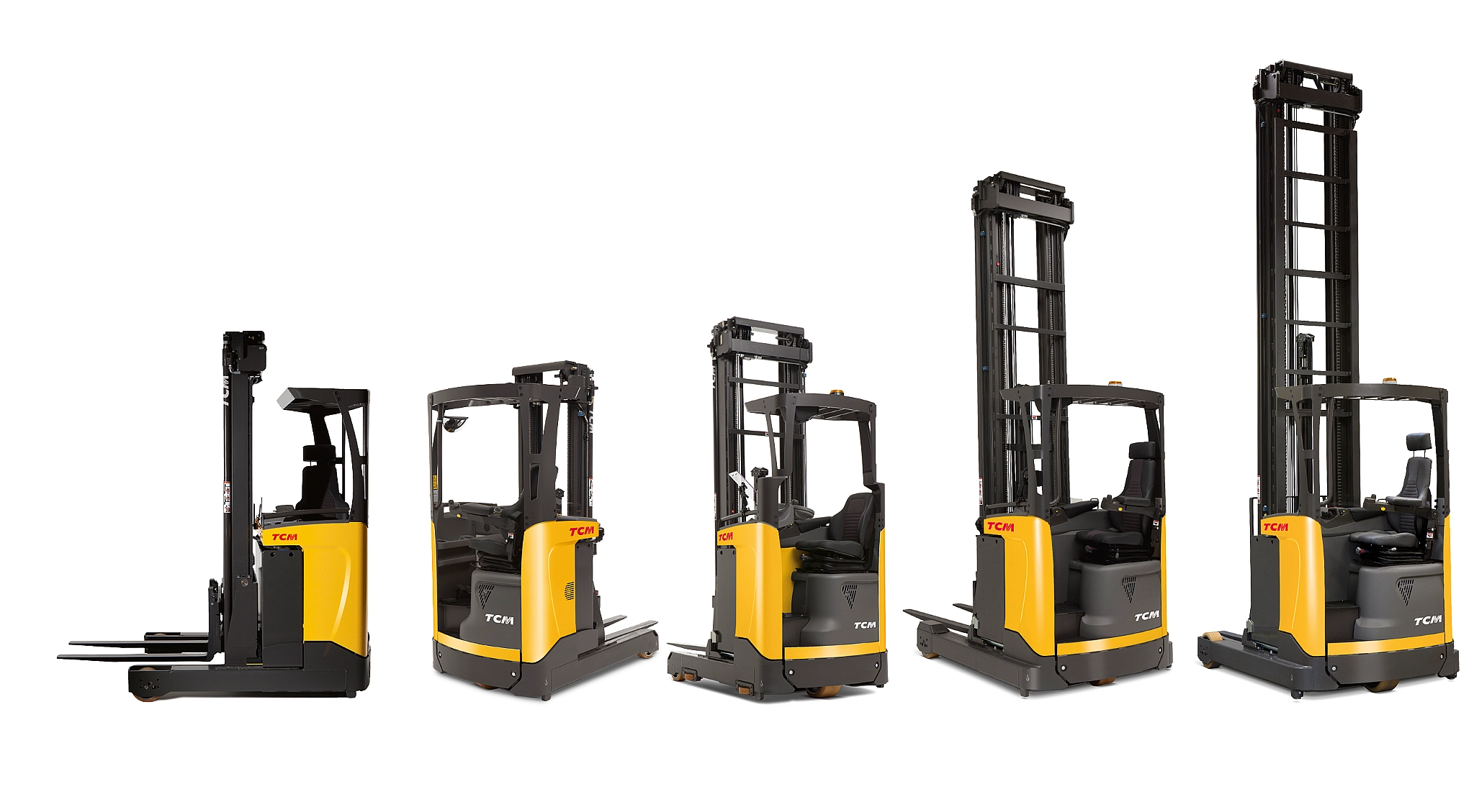 TCM reach truck forklift range product lineup